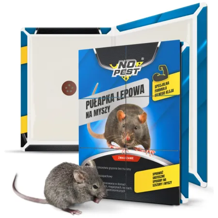 No Pest lijmplank 22,5×15 cm – kleefval voor muizen en kleine knaagdieren